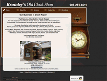 Tablet Screenshot of brumleyclocks.com